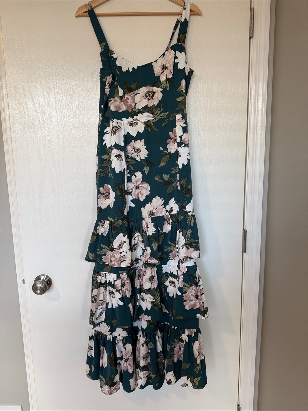 Abercrombie & Fitch Drama Ruffle Tiered Maxi Dress